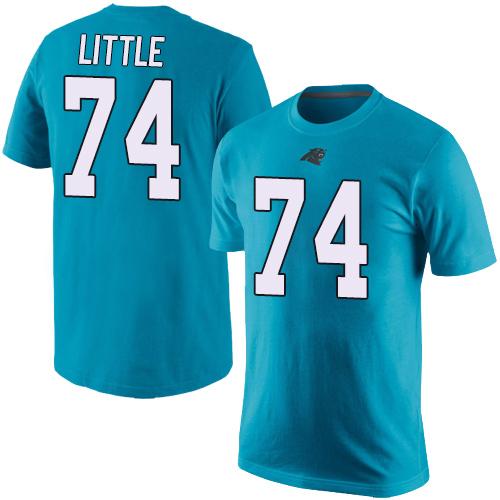 Carolina Panthers Men Blue Greg Little Rush Pride Name and Number NFL Football #74 T Shirt->women nfl jersey->Women Jersey